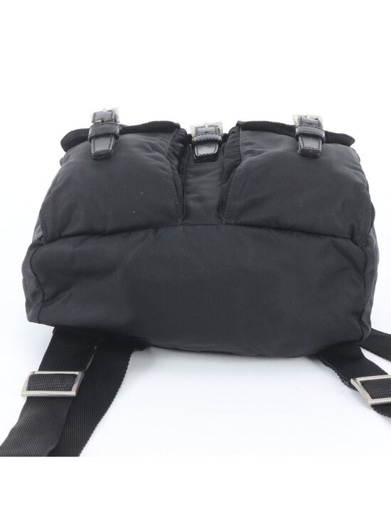 Prada Tessuto Nylon Triangle Logo Leather Backpack main image 9